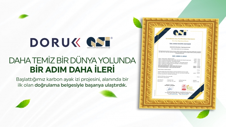 Özel Doruk Nilüfer Hastanesi, Türkiye’de Sera Gazı Doğrulama Belgesi Alan İlk Özel Hastane Oldu